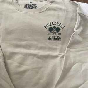 Strange Daze Pickleball Los Angeles Graphic Pullover Sweater Size Large NWT